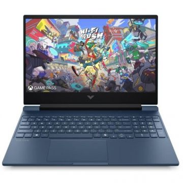 HP Laptop Gaming HP Victus 15-fb3038nw, Procesor AMD Ryzen 7 7445HS, Display 15.6 FHD, 144Hz, RAM 64GB, SSD 1TB, Placa video dedicata NVIDIA GeForece RTX 3050 6GB, Windows 11 Home, Albastru
