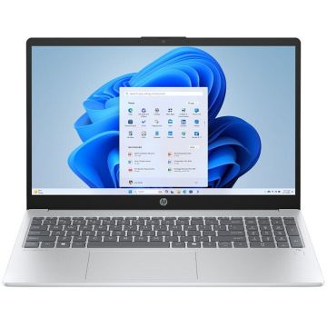 HP Laptop HP OmniBook 3 NG AI OttoMario 25C1, AMD Ryzen™ AI 5 330, 15.6 inch, RAM 16 GB, SSD 512 GB, AMD Radeon™ 820M, Windows 11, Argintiu