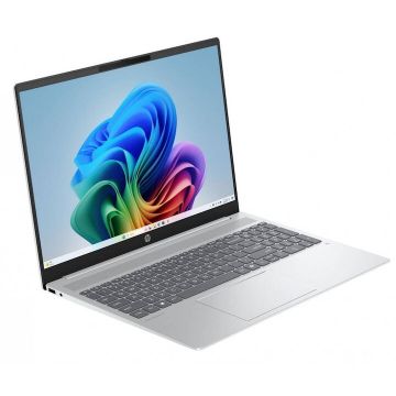 HP Laptop HP OmniBook 5 AI 16-ag1216nw, procesor AMD Ryzen AI 5 340, 16 inch, 2K OLED, 32GB RAM, 512GB SSD, AMD Radeon 840M, Windows 11 Home, Argintiu