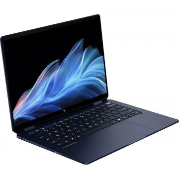 HP Laptop HP OmniBook Ultra Flip 14-fh0119nw, procesor Intel Core Ultra 5 226V, 14 inch, 2.8K OLED, Touch, 16GB RAM, 1TB SSD, Intel Graphics, Windows 11 Home, Albastru inchis