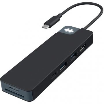 Hyper Hub USB-C Hyper HyperDrive Flex, 8 porturi, 1x HDMI, Negru