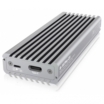 ICYBOX Rack SSD Raidsonic IcyBox, M.2 PCIe3.0 x2 (NVMe), USB 3.1 Type-C, M.2, Silver