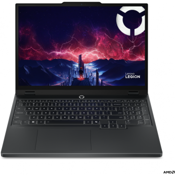 Lenovo Laptop Gaming Lenovo Legion 5 15AHP10, Procesor AMD Ryzen™ 7 260, Display 15.1 WQXGA, 16 GB DDR5-SDRAM, 512 GB SSD, Placa video dedicata NVIDIA GeForce RTX 5060 8GB, Wi-Fi 7, NoOS, Negru