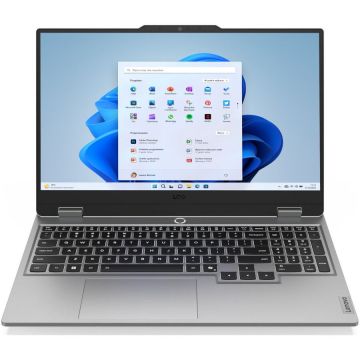 Lenovo Laptop Lenovo LOQ 15, Procesor Intel Core i5-13450HX, Display 15,6 FHD 144Hz, RAM 16GB, SSD 512GB + 1TB, Placa video dedicata NVIDIA GeForce RTX 5060 8GB, Windows 11 Home, Gri