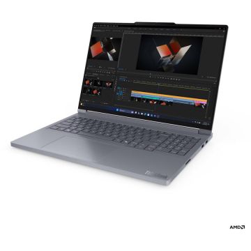 Lenovo Laptop Lenovo ThinkBook 16p G6 ADR, AMD Ryzen 9 8940HX, 16 inch, RAM 32 GB, SSD 1 TB, NVIDIA GeForce RTX 5060, Windows 11 Pro, Gri