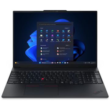 Lenovo Laptop Lenovo ThinkPad E16 (Gen 3), Intel Core Ultra 5 225U, 16 inch, RAM 16 GB, SSD 512 GB, Intel Graphics, Windows 11 Pro, Negru