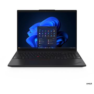 Lenovo Laptop Lenovo ThinkPad L16 G2 AMD, AMD Ryzen 5 PRO, 16 inch, RAM 16 GB, SSD 512 GB, AMD Radeon 740M Graphics, Windows 11 Pro, Negru