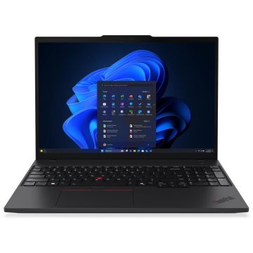 Lenovo Laptop Lenovo ThinkPad T16 Gen 4, Intel Core Ultra 7 255U, 16 inch, RAM 32 GB, SSD 1 TB, Intel Graphics, Windows 11 Pro, Negru