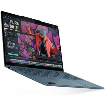 Lenovo Laptop Lenovo YOGA Slim 7 14, Procesor AMD Ryzen AI 5 340, Display 14-WUXGA-OLED, RAM 16GB, SSD 512GB, Placa video integrata AMD Radeon™ 840M, Windows 11 Home