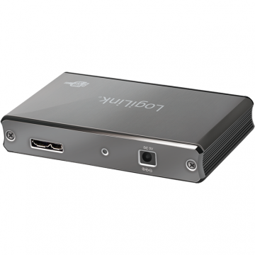 logilink HUB extern LOGILINK, porturi USB: USB 3.0 x 4, conectare prin USB 3.0, aluminiu, gri
