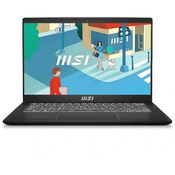 MSI Laptop MSI Modern 14 H D13MG-095PL, procesor Intel Core i5-13420H, 14 inch, Full HD+, 16GB RAM, 512GB SSD, Intel Graphics, Windows 11 Home, Negru