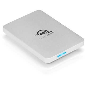 OWC SSD extern ultraportabil OWC Envoy Pro Elektron, capacitate 480 GB, 1011 MB/s, USB 3.1, USB-C 3.2 Gen 2, Argintiu