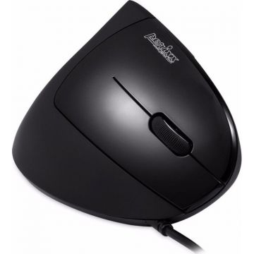 Perixx Mouse Perixx Perimice 513, optic, USB, 1600dpi, vertical, negru
