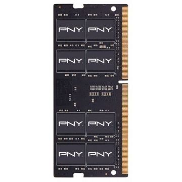 PNY Memorie RAM PNY, 16GB, DDR4, 2666 MHz, SO-DIMM, MN16GSD42666-SB, Negru