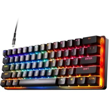 STEELSERIES Tastatura mecanica de gaming Steelseries S64838, Layout UK, USB, Black