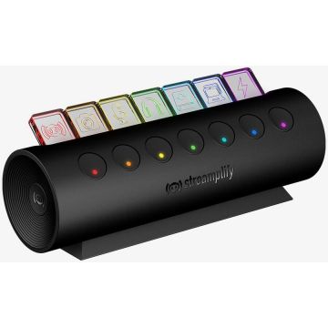 streamplify Hub USB CTRL 7, 7x USB 3.0 Type A, RGB, SPUH-HC71217.11, Negru