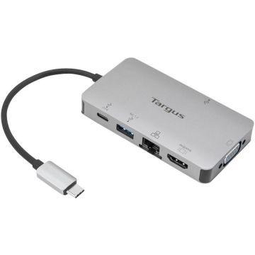 Targus Statie de andocare Targus, USB-C, HDMI, VGA, 4K, 100W Power Delivery, Ethernet