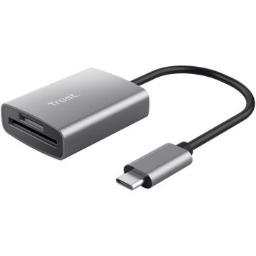 Trust Cititor de carduri Trust Dalyx Fast, USB-C, Gri