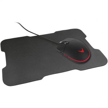 Varr KIT Mouse Varr VSETMPX5 3200DPI + Mose Pad, Negru