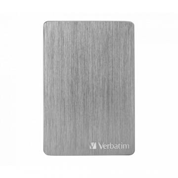 Verbatim Hard Disk Extern Verbatim Store 'n' Go ALU Slim 1TB USB 3.2 si adaptor USB-C, Space Grey 53662