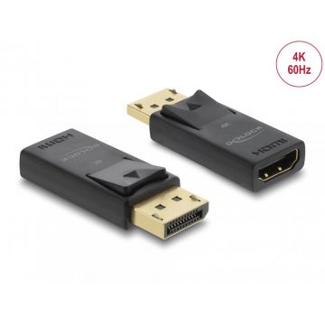Adaptor activ DisplayPort la HDMI T-M 4K60Hz cu HDR, Delock 61086