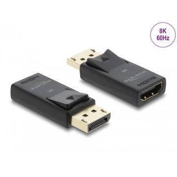 Adaptor activ DisplayPort la HDMI T-M 8K60Hz cu HDR, Delock 61084