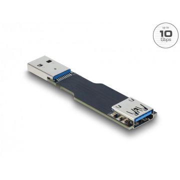Extensie USB 10Gbps T-M flat, Delock 67419