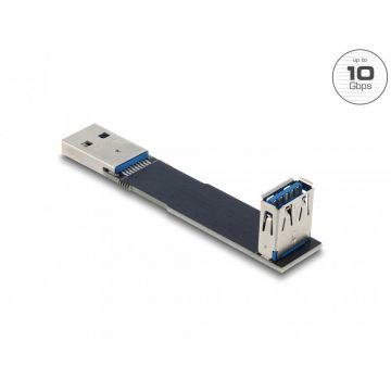 Extensie USB 10Gbps T-M unghi 90 grade, Delock 67423