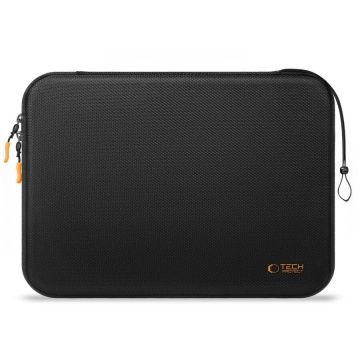 Hardpouch compatibila cu laptop 14 inch, Negru / Portocaliu