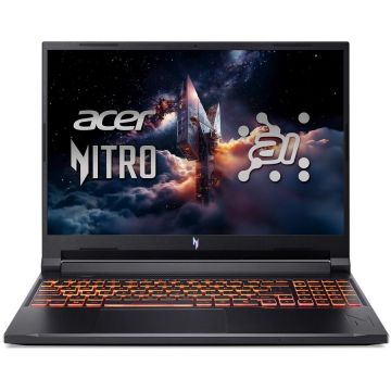 Laptop Nitro V 16 AI WUXGA 16 inch AMD Ryzen AI 5 340 16GB 1TB SSD RTX 4050 Free Dos Black