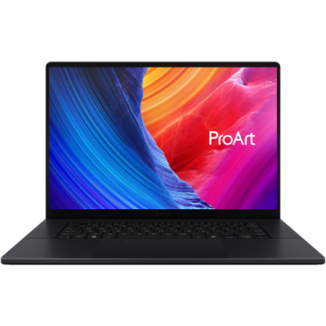 Laptop ProArt P16 WQUXGA 16 inch AMD Ryzen AI 9 HX 370 64GB 2TB SSD RTX 5090 Windows 11 Pro Nano Black