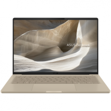 Laptop Zenbook A14 WUXGA 14 inch Qualcomm Snapdragon 16GB 512GB SSD Windows 11 Home Zabriskie Beige