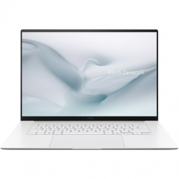 Laptop ZenBook S16 3K 16 inch AMD Ryzen AI 7 350 24GB 1TB SSD Windows 11 Home Scandinavian White