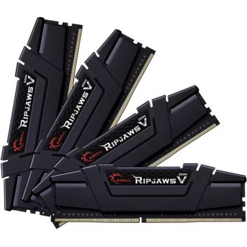 Memorie G.Skill Ripjaws V 64GB DDR4 3600MHz CL16 Quad Channel Kit Black