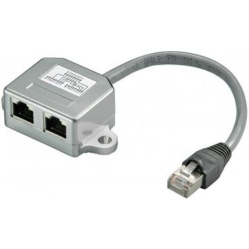 spliter de retea 1xrj45 - 2 x rj45 cat5 goobay