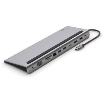 Belkin 11-in-1, USB-C Multiport adaptor, Silver