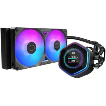 Cooler CPU Cooler Master MasterLiquid Atmos II LCD 240 Black