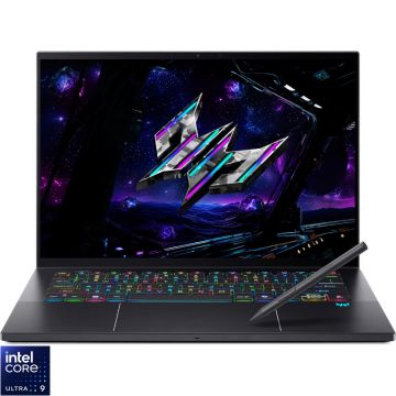 Laptop Acer Gaming 14.5'' Predator Triton 14 AI PT14-52T, 2.8K OLED 120Hz Touch, Procesor Intel® Core™ Ultra 9 288V (12M Cache, up to 5.10 GHz), 32GB LPDDR5X, 2TB SSD, GeForce RTX 5070 8GB, Win 11 Pro, Charcoal Black