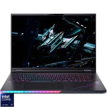Laptop Acer Gaming 18'' Predator Helios 18 AI PH18-73, WQXGA Mini LED 250Hz, Procesor Intel® Core™ Ultra 9 275HX (36M Cache, up to 5.40 GHz), 32GB DDR5, 1TB SSD, GeForce RTX 5080 16GB, No OS, Abyssal Black