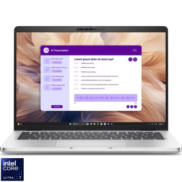 Laptop DELL 14'' Pro 14 Plus PB14250, FHD+, Procesor Intel® Core™ Ultra 7 265U (12M Cache, up to 5.30 GHz), 64GB DDR5, 1TB SSD, Intel Graphics, Win 11 Pro, 3Yr ProSupport