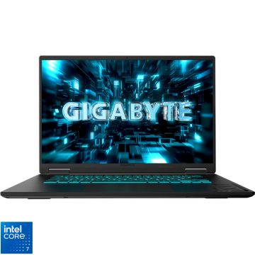 Laptop GIGABYTE Gaming 16'' A16 PRO DXH, WQXGA 165Hz, Procesor Intel® Core™ 7 240H (24M Cache, up to 5.20 GHz), 32GB LPDDR5X, 1TB SSD, GeForce RTX 5070 Ti 12GB, No OS, Titanium Black