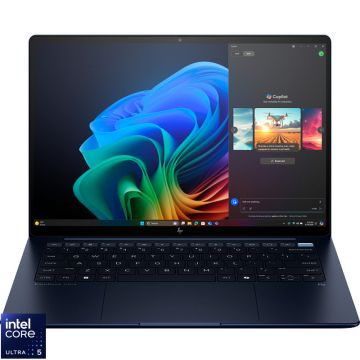 Laptop HP 14'' EliteBook Ultra G1i, 2.8K, Procesor Intel® Core™ Ultra 5 226V (8M Cache, up to 4.50 GHz), 16GB LPDDR5X, 512GB SSD, Intel Arc 130V, Win 11 Pro, Atmospheric Blue