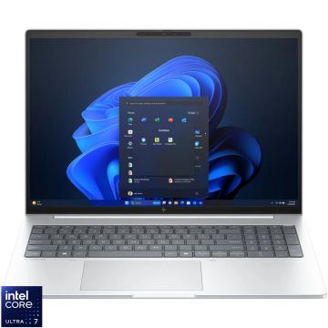 Laptop HP 16'' EliteBook 8 G1i 16, WUXGA, Procesor Intel® Core™ Ultra 7 255H (24M Cache, up to 5.10 GHz), 32GB DDR5, 1TB SSD, Intel Integrated Graphics, Win 11 Pro, Glacier Silver