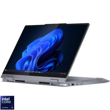 Laptop Lenovo 14'' ThinkBook 14 2-in-1 G5 IAU, WUXGA IPS Touch, Procesor Intel® Core™ Ultra 5 225U (12M Cache, up to 4.80 GHz), 16GB DDR5, 512GB SSD, Intel Graphics, Win 11 Pro, Luna Grey
