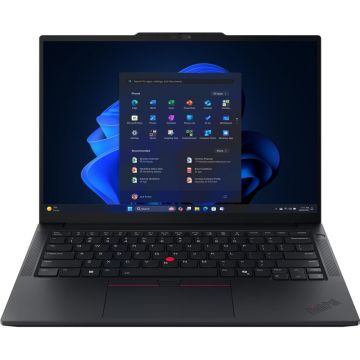 Laptop Lenovo 14'' ThinkPad E14 Gen 7, WUXGA IPS, Procesor AMD Ryzen™ 5 220 (16M Cache, up to 4.90 GHz), 16GB DDR5, 512GB SSD, AMD Radeon 740M, Win 11 Pro, Black