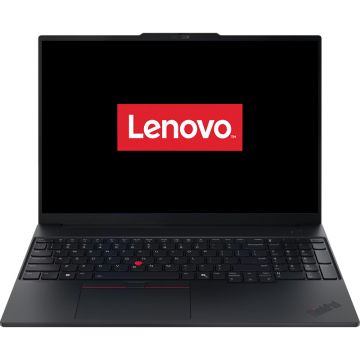 Laptop Lenovo 16'' ThinkPad E16 Gen 3, WUXGA IPS, Procesor AMD Ryzen™ 7 250 (16M Cache, up to 5.10 GHz), 16GB DDR5, 512GB SSD, AMD Radeon 780M, No OS, Black
