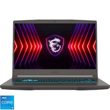 Laptop MSI Gaming 15.6'' Thin 15 B13UC, FHD 144Hz, Procesor Intel® Core™ i5-13420H (12M Cache, up to 4.60 GHz), 16GB DDR4, 512GB SSD, GeForce RTX 3050 4GB, Free DOS, Cosmos Gray