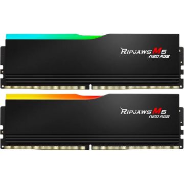 Memorie G.Skill Ripjaws M5 Neo RGB 32GB DDR5 6000MHz CL28 Dual Channel Kit Black