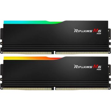 Memorie G.Skill Ripjaws M5 RGB 64GB DDR5 6000MHz CL32 Dual Channel Kit Black