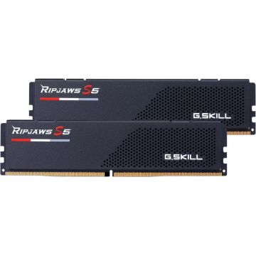 Memorie G.Skill Ripjaws S5 Black 64GB DDR5 6400MHz CL32 Dual Channel Kit